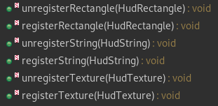 The Important Parts of the HudMananger Interface